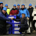 The Australian delegation and Crop Trust’s Marie Haga with Australian seed