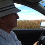Dr Tony Fischer as he drives the journalists through rural Obregon. Credit Kim Honan.
