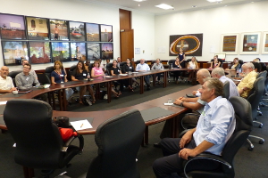 Universities, government, the private sector and the Crawford Fund were represented at the event.