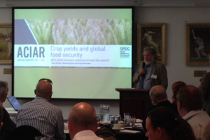 John Dixon speaking at the launch of Dr Fischers book