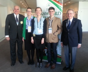 L-R: Tony Gregson (Chair, Victorian Committee), Jenny Hanks, Zita Ritchie, James Manson and Ted Hayes (Coordinator, Victorian Committee)