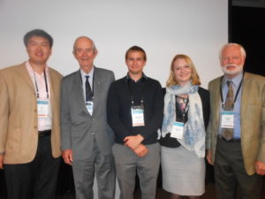 L-R: Yi Zhou, John Radcliffe (Chair, SA Committee), Brendan Brown, Heather Feetham, Roger Wickes (Coordinator, SA Committee)