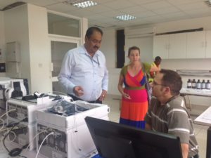 Tamzin Byrne in the African Reference Laboratory for Bee Health, Nairobi
