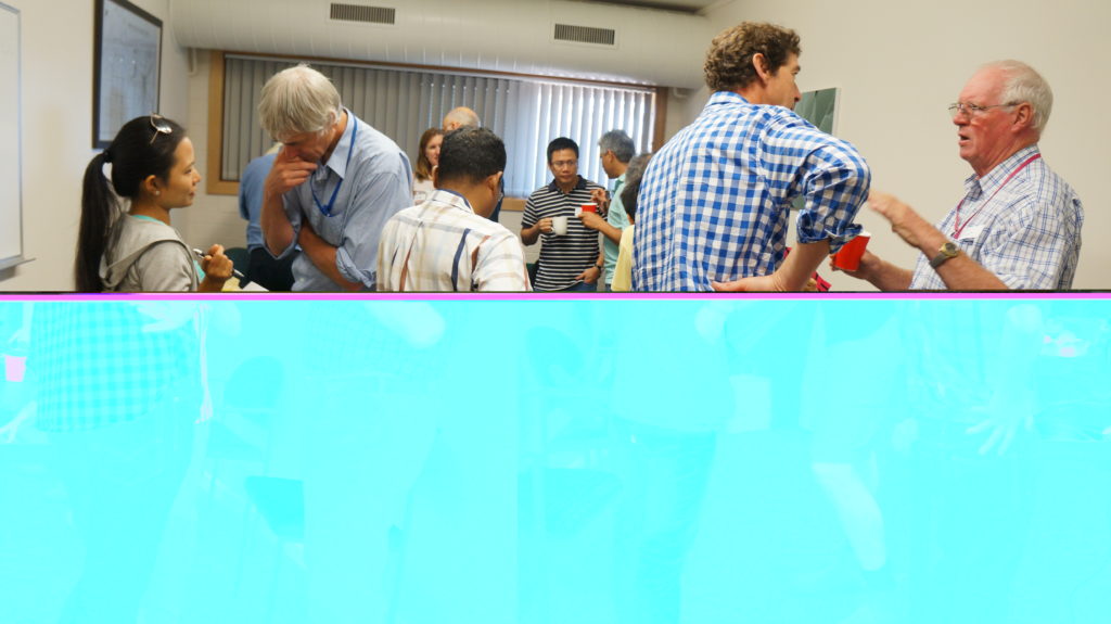 Morning tea with the Tasmania Branch of the Crawford Fund, the John Dillon Fellows and others interested in establishing a Young Crawford Group in Launceston. Back L-R: Georgie Pengilly (UTAS), Laurie Bonney (UTAS), Tran Minh Tien (Vietnam) and Aamer Irshad (Pakistan). Front L-R: Thandar Nyi (Myanmar), Geoff Dean (UTAS), Aung Aung (Myanmar), Stephen Ives (UTAS) and Bob Reid (Crawford Fund).
